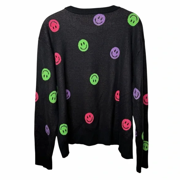 Queen of Sparkles Smiley Sequin Sweater - Picture 3 of 14